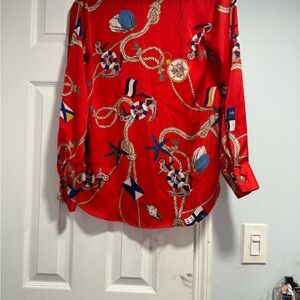 Nautical Red Women's Top